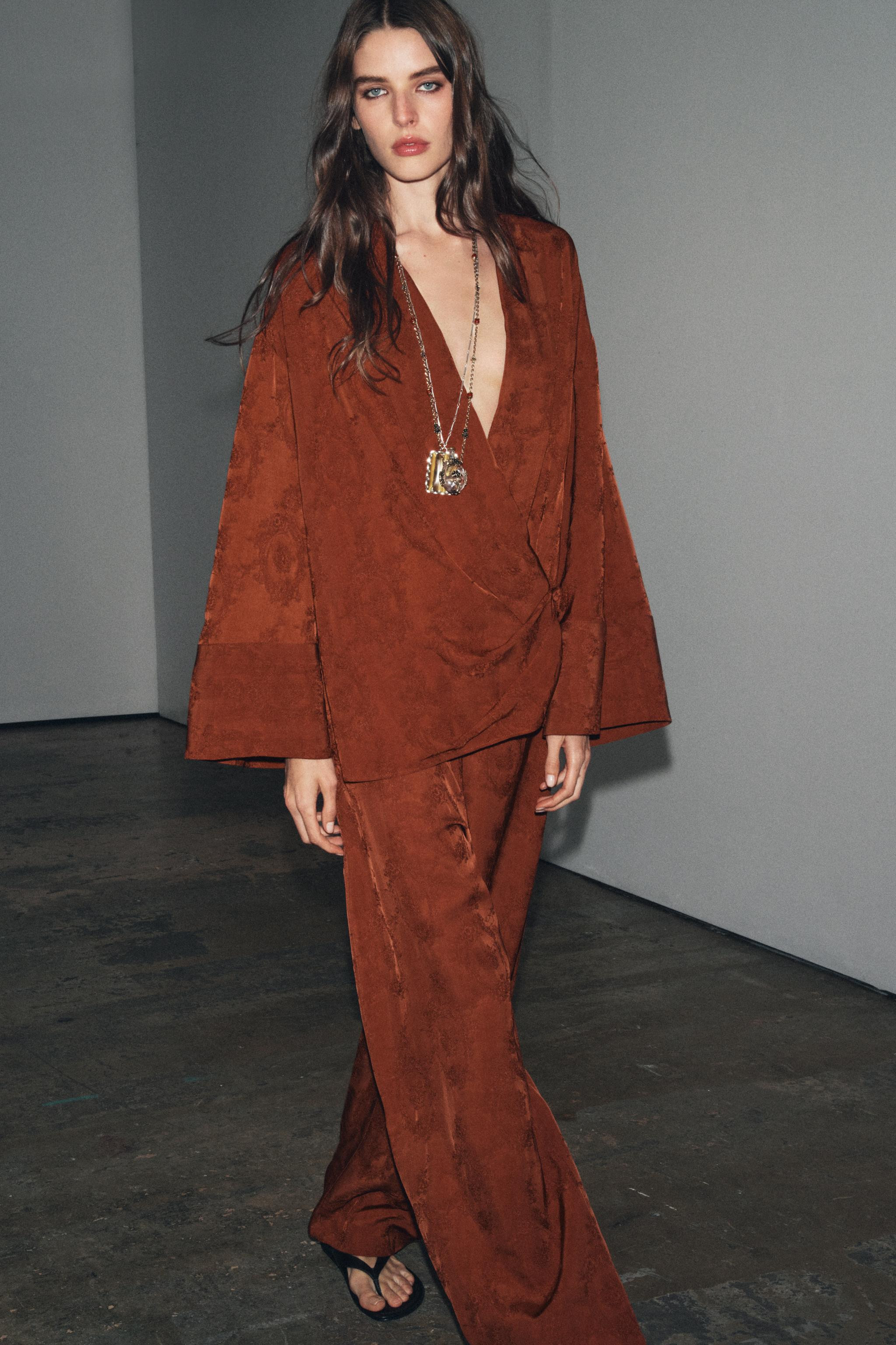 BALLOON JACQUARD PANTS ZW COLLECTION | Zara US