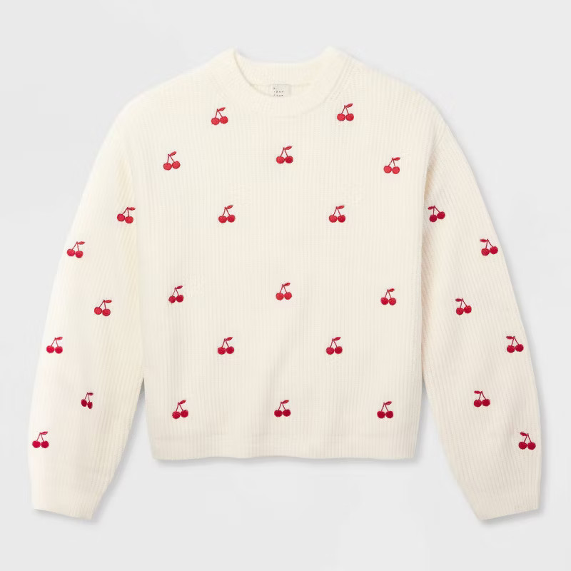 Women's Holiday Crewneck Pullover Sweater - A New Day™ | Target