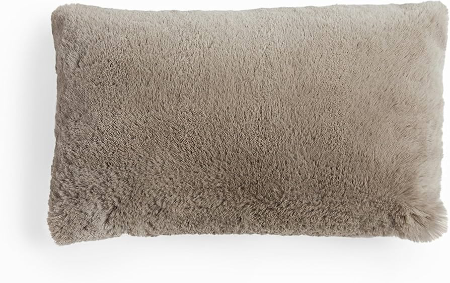 UnHide Squish Lumbar Pillow - Faux Fur Pillow - Extra Soft Throw Pillow - Rectangular Shaped, Pol... | Amazon (US)