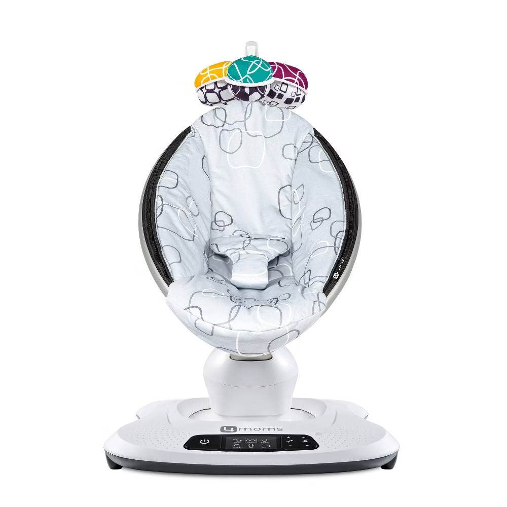 4moms mamaRoo 4 5 Unique Motions Bluetooth Enabled Baby Swing - Silver Plush | Target