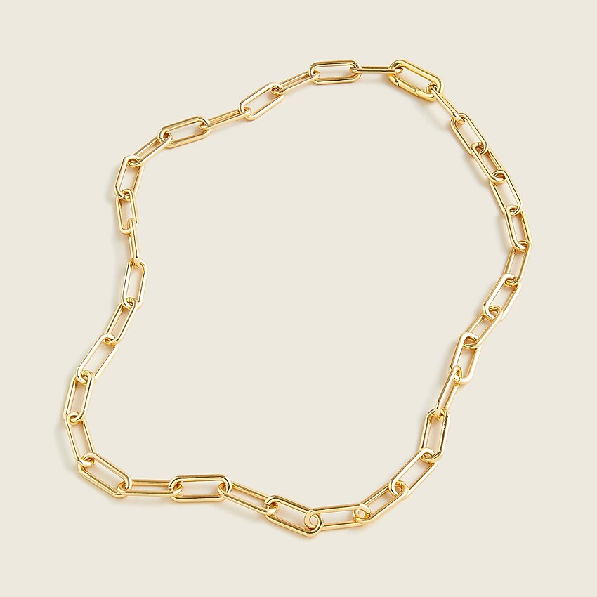 Chunky paper-clip chain necklace | J. Crew US