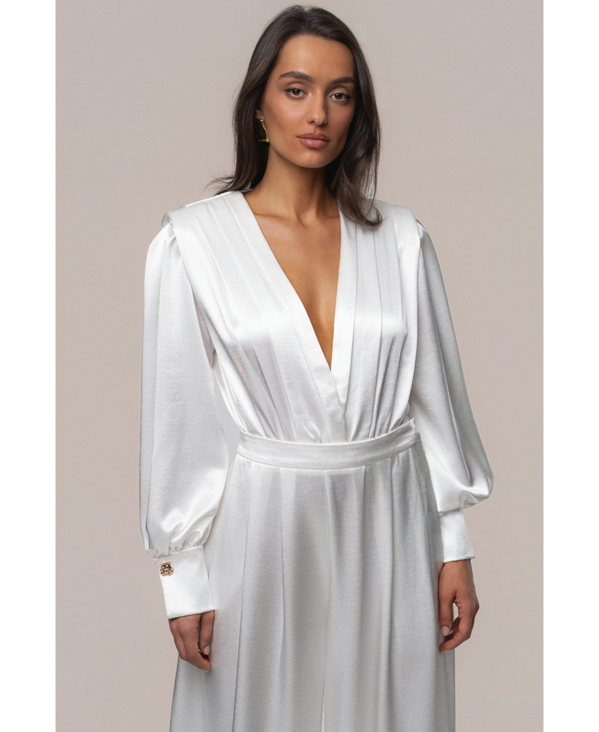 Jluxlabel Women's Satin Radiance Bodysuit. - White | Macy's