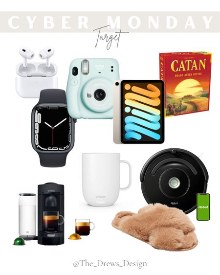 Gift idea now on sale during the Black Friday Cyber Monday sale at Target. Apple Watch,  iPad mini, slippers, robot vacuum, nespresso coffee and espresso maker, heated coffee mug, fujifilm camera, settlers of catan board game 

#LTKCyberweek #LTKGiftGuide #LTKhome