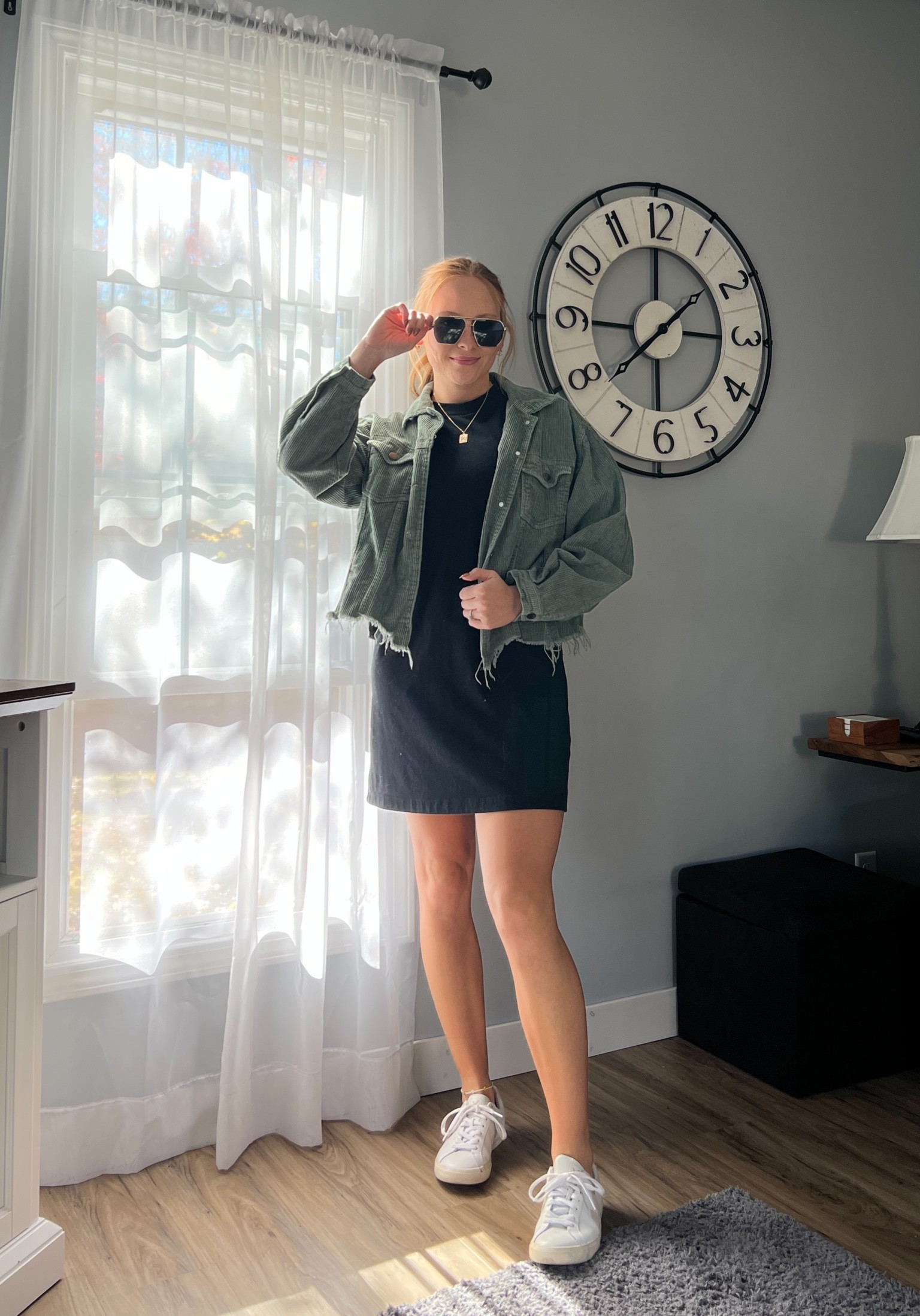 wearing a M in the jacket and dress! 

#LTKfit