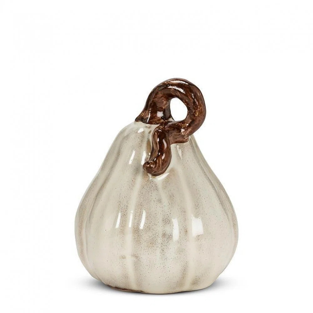Small Ivory Pumpkin Figurine | Wayfair North America