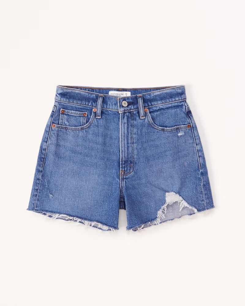 High Rise 4 Inch Mom Short | Abercrombie & Fitch (US)
