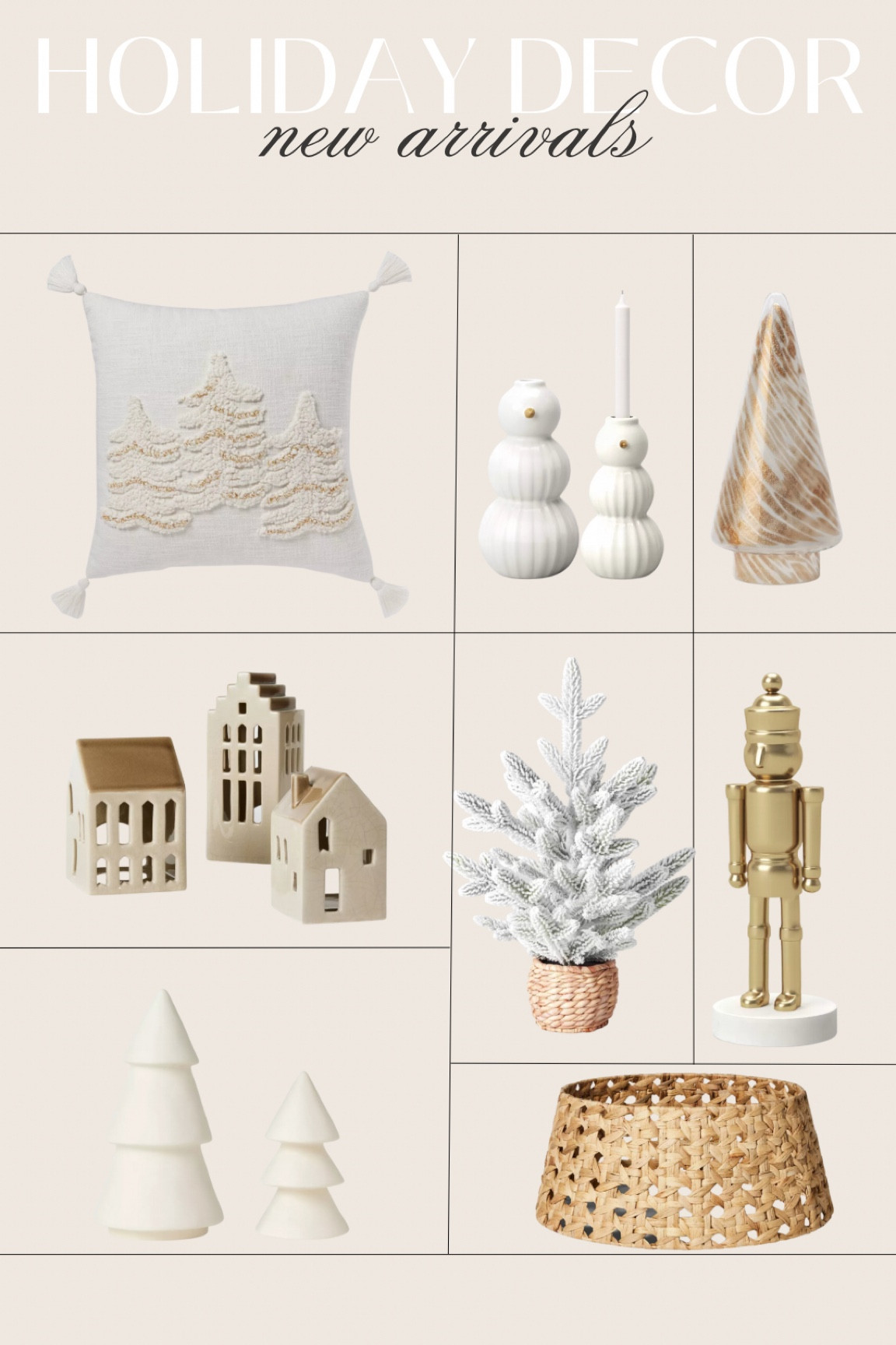 New holiday decor I’m shopping! 🤍 

Target, candlesticks, nutcracker, throw pillows, neutral decor, home decor, decorative houses, Christmas trees, glass trees, flocked tree, Christmas tree collar, white trees, tabletop decor, threshold, Studio McGee, fancythingsblog 

#LTKfindsunder100 #LTKhome #LTKHoliday