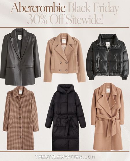Abercrombie Black Friday Sale! 🚨 
Save 30% sitewide at Abercrombie! I’ve gathered my favorite jackets & coats to keep you warm and stylish this winter. 
Shop the deals 👇🏼 

#LTKCyberweek #LTKHoliday #LTKGiftGuide