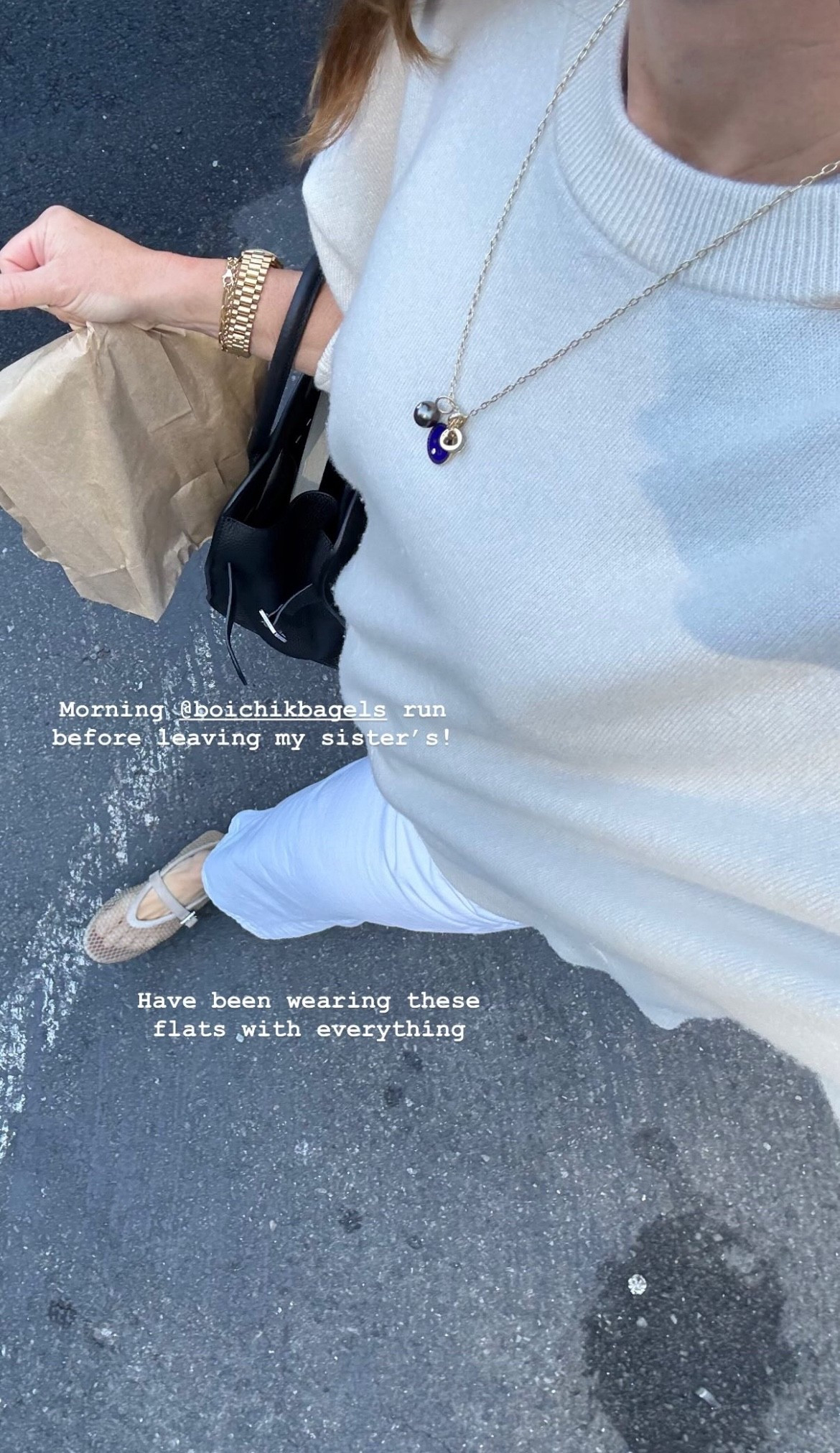 Morning bagel run outfit! Been wearing these flats with everything. 

#LTKStyleTip #LTKSeasonal #LTKShoeCrush