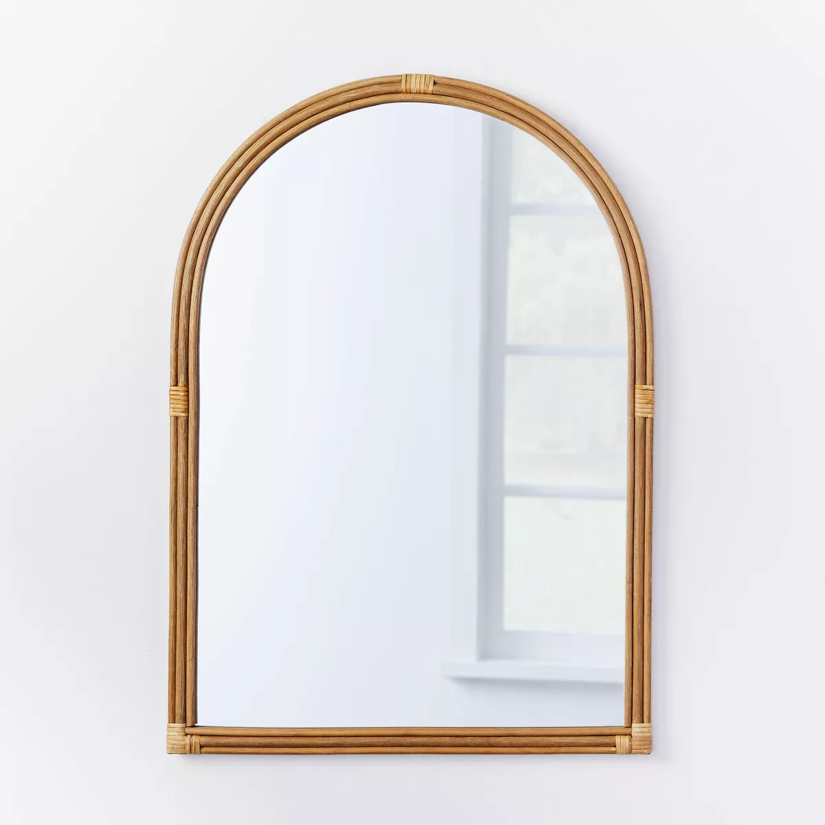 24" x 34" Rattan Arched Wall Mirror - Threshold™ designed with Studio McGee: No Assembly, Wall ... | Target