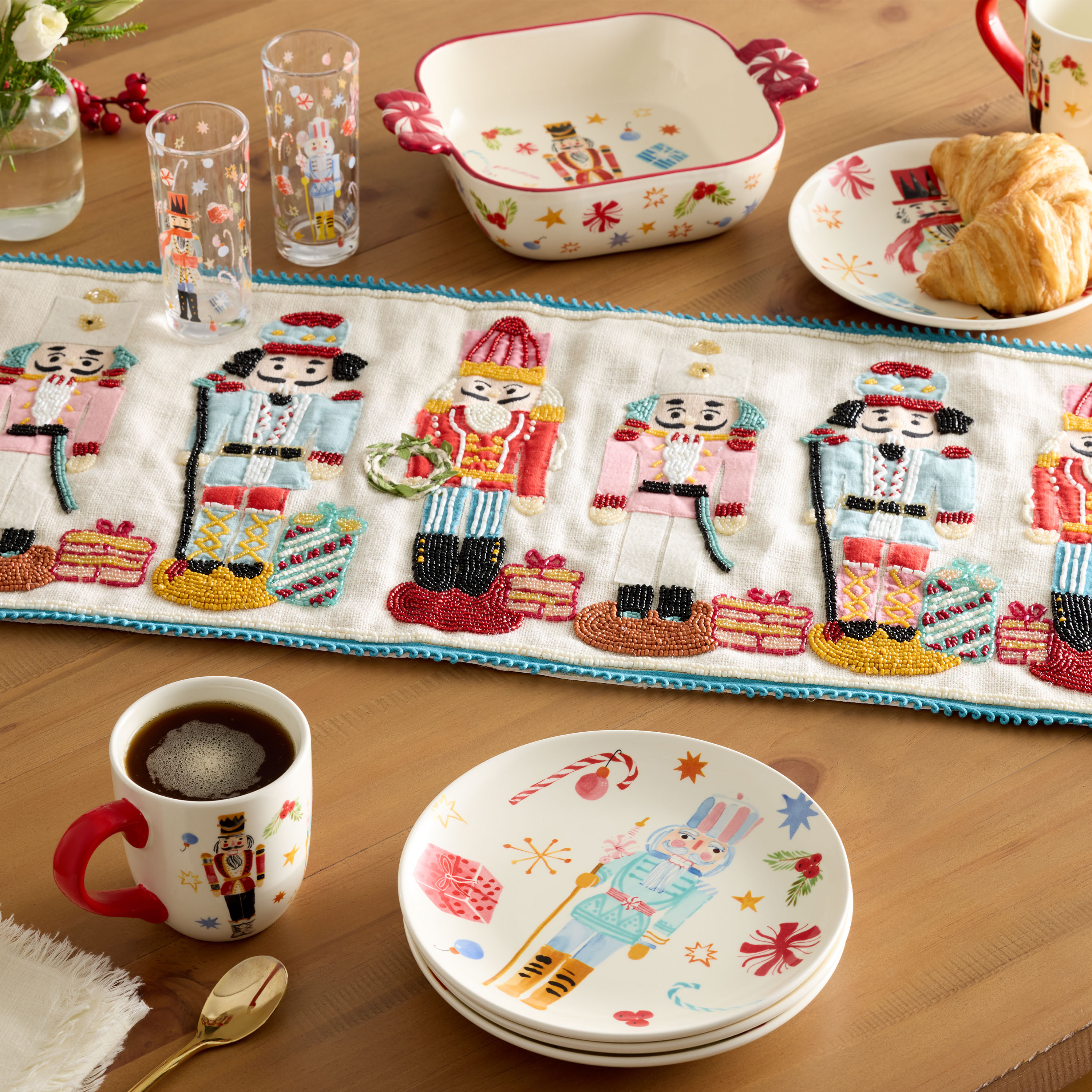 Watercolor Holiday Nutcracker Dishware Collection | World Market