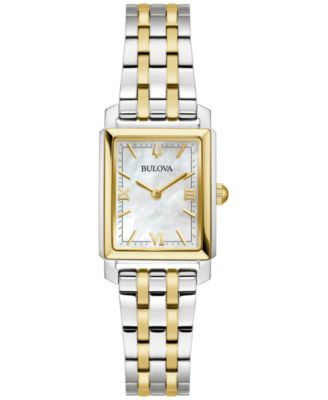 Bulova Women's Classic Sutton Two-Tone Stainless Steel Bracelet Watch 21mm - Two-tone | Macy's