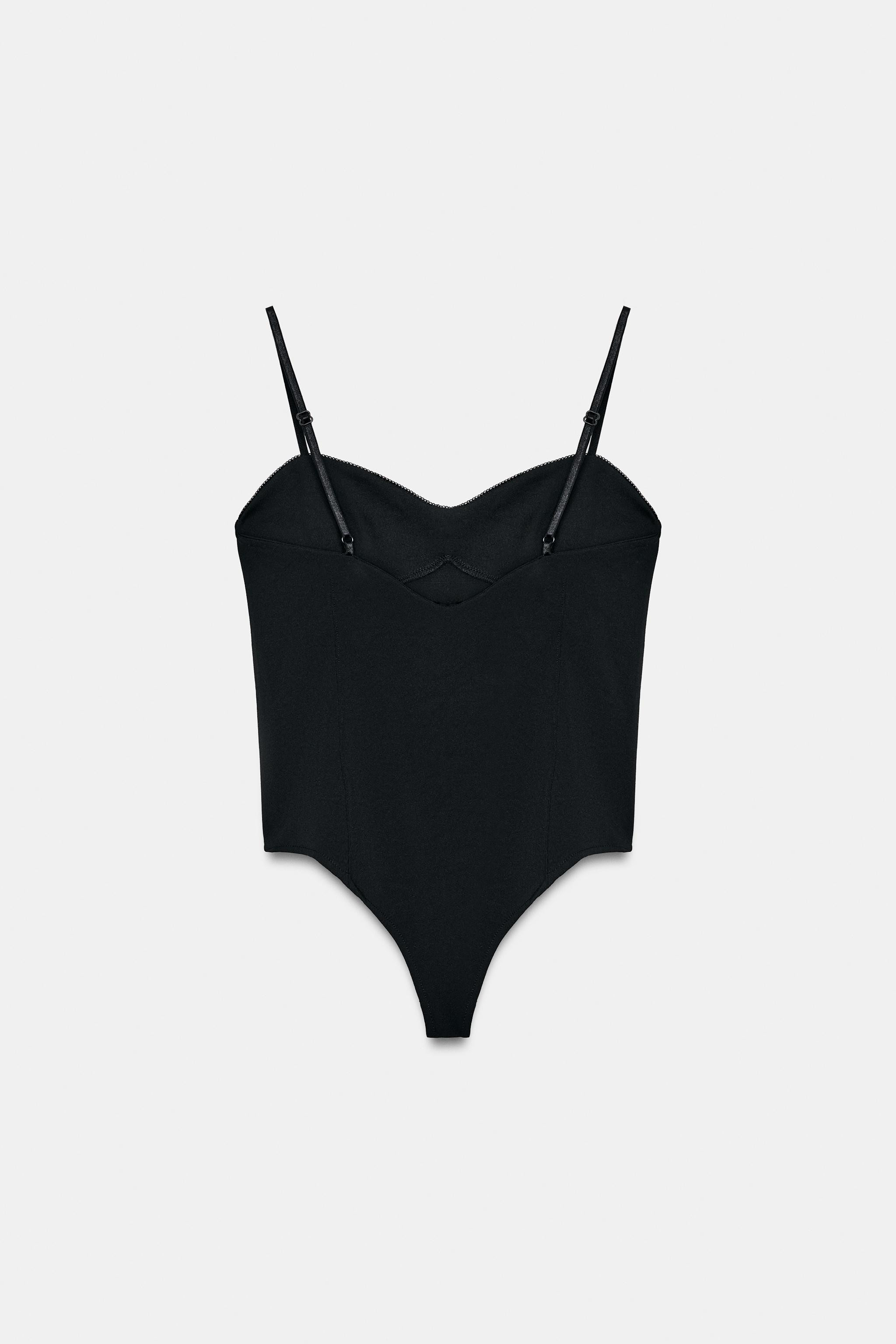 SWEETHEART NECKLINE BODYSUIT | Zara US