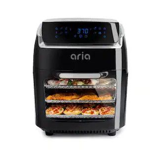 ARIA 10 qt. Black AirFryer with Recipe Book AAFO-880 - The Home Depot | The Home Depot