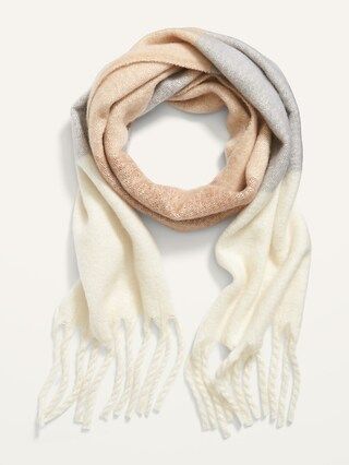 Cozy Soft-Brushed Fringed Scarf for Women | Old Navy (US)