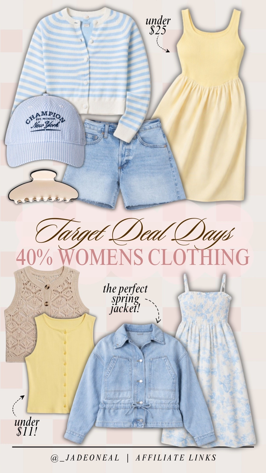 Run to Target to score women’s clothing 40% off right now!! 🤸 

Seasonal shopping womens woman butter yellow baby blue accessories spring summer on sale 

#LTKootd #LTKmomlife #LTKSeasonal
