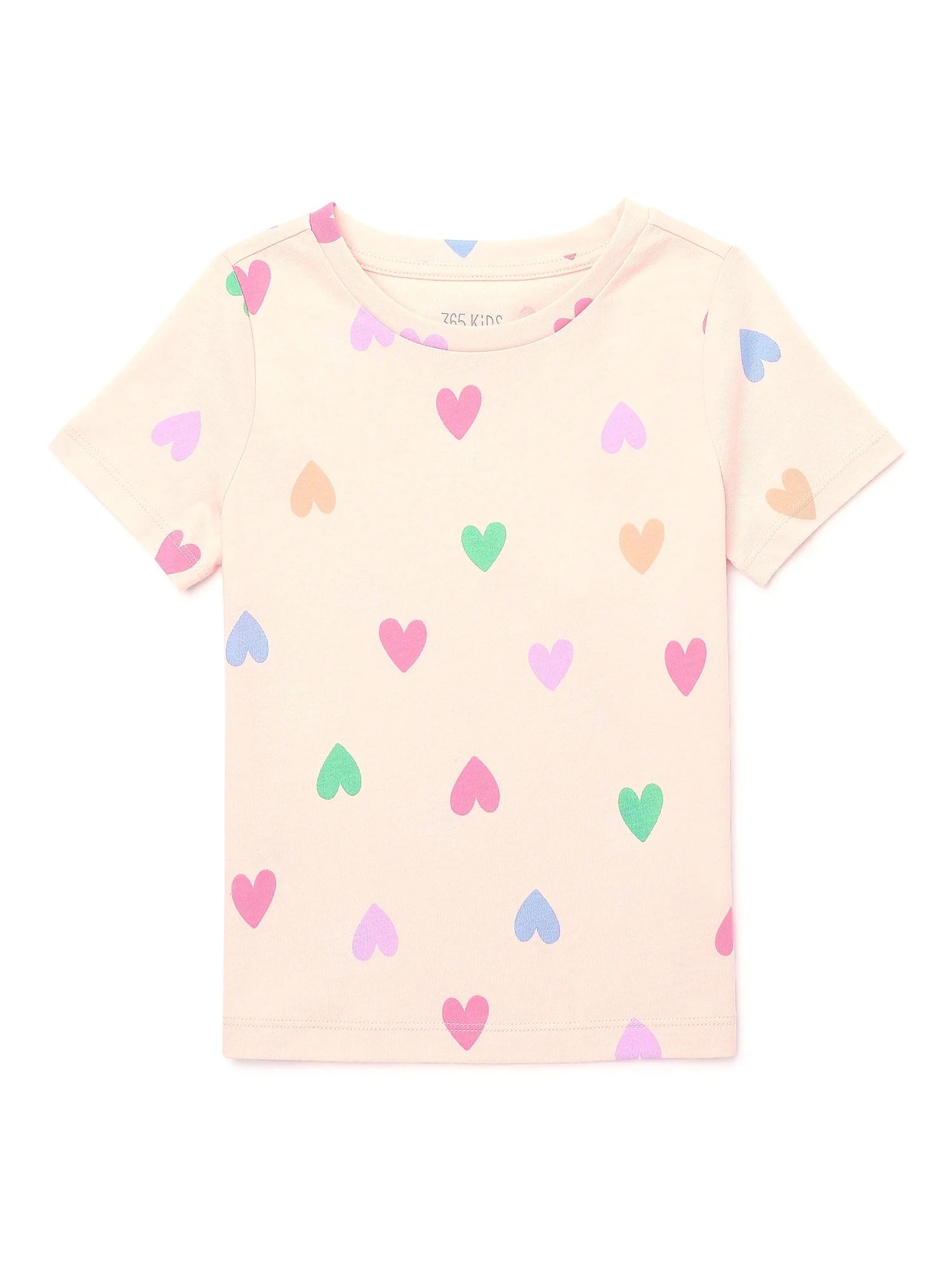365 Kids from Garanimals Girls Print Tee with Short Sleeves, Sizes 4-10 | Walmart (US)