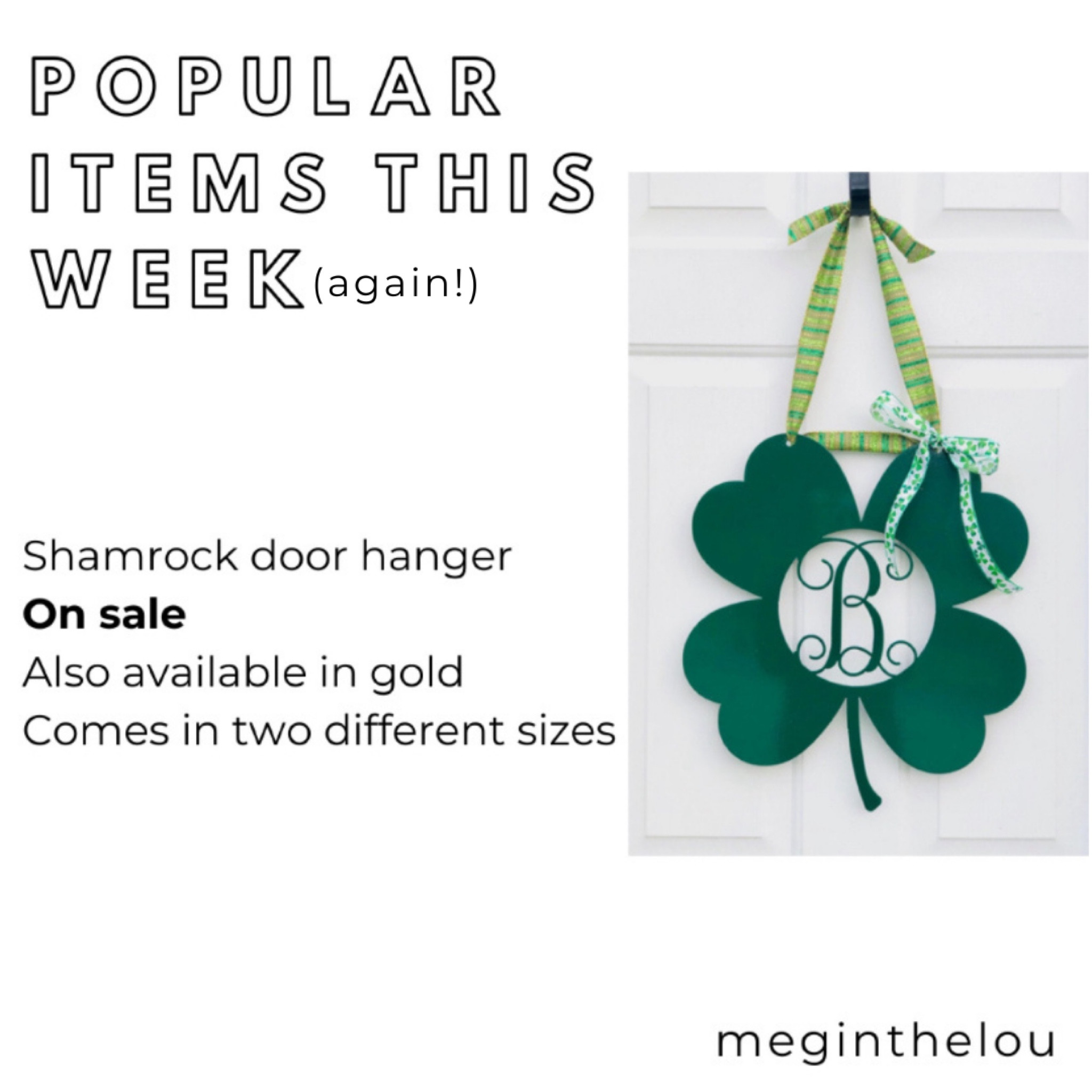 St. Patrick’s Day Decor - shamrock door hanger 

#shamrock #shamrockdecor  #salefinds #stpats #stpatricksday #stpatsdecor #shamrockwreath #shamrockdoorhanger
#LTKsalealert 

#LTKSeasonal #LTKhome #LTKfindsunder50