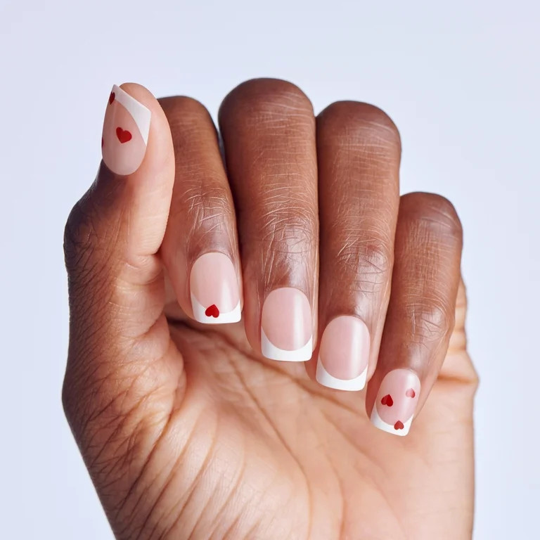 KISS imPRESS Valentine’s Day Press On Nails, Sweetest Gift, Short Squoval, 30 Count | Walmart (US)