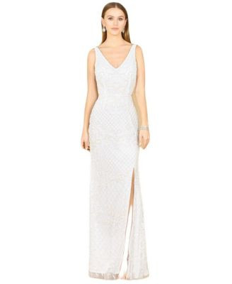 Lara Women's Beaded Bridal Gown with Lace Up Back - Macy's | Macy's