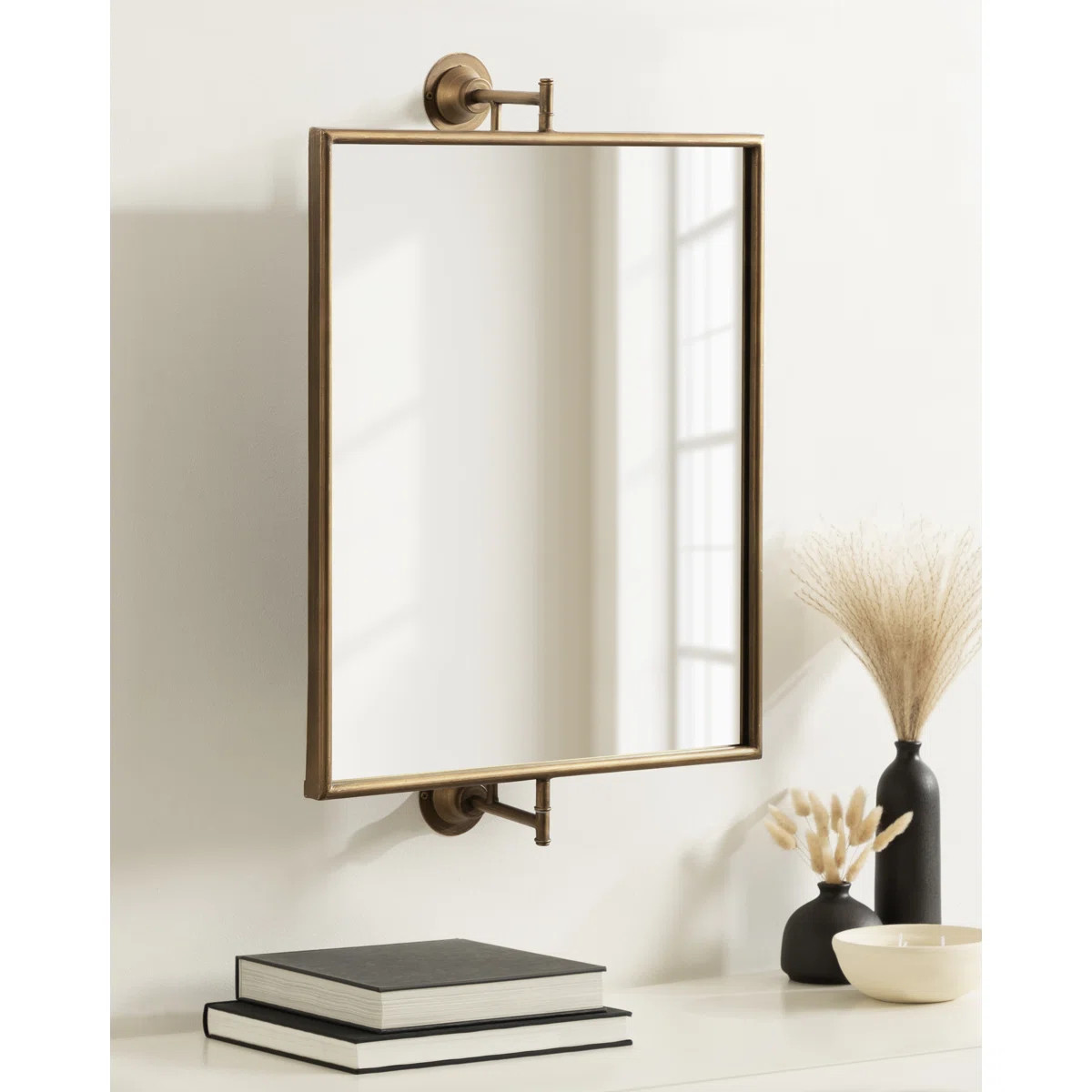 Dunnell Rectangle Pivot Bathroom Wall Mirror | Wayfair North America