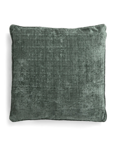 24x24 Chenille Velvet Textured Oversized Pillow | TJ Maxx