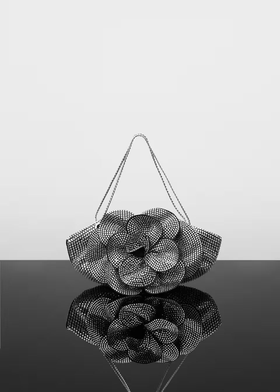 Rhinestone maxi-flower bag -  Women | Mango United Kingdom | MANGO (UK)