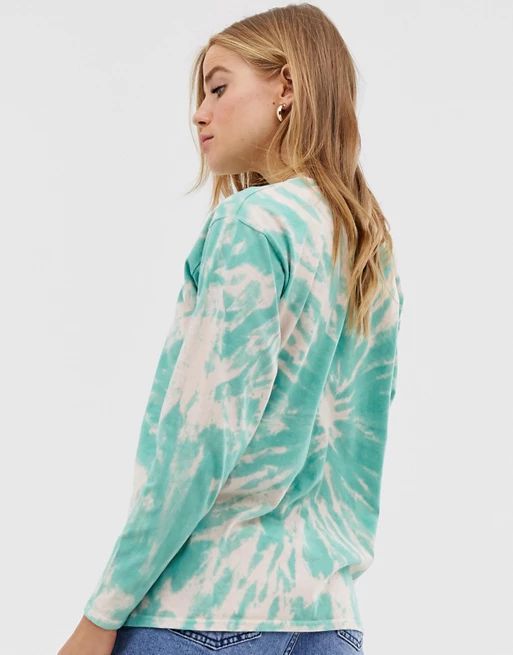 Another Reason long sleeved logo t-shirt in tie dye | ASOS US