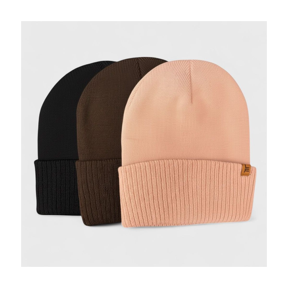 London Fog Women's 3-Pack Beanie Set - Winter Knit Rib Cuff Beanie Hats – Warm Women Beanies fo... | Target