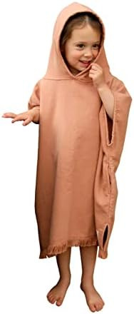 Willow + Sim Hooded Towel for Kids and Toddlers - Oversized Luxurious Poncho Toddler Towel, Beach... | Amazon (US)