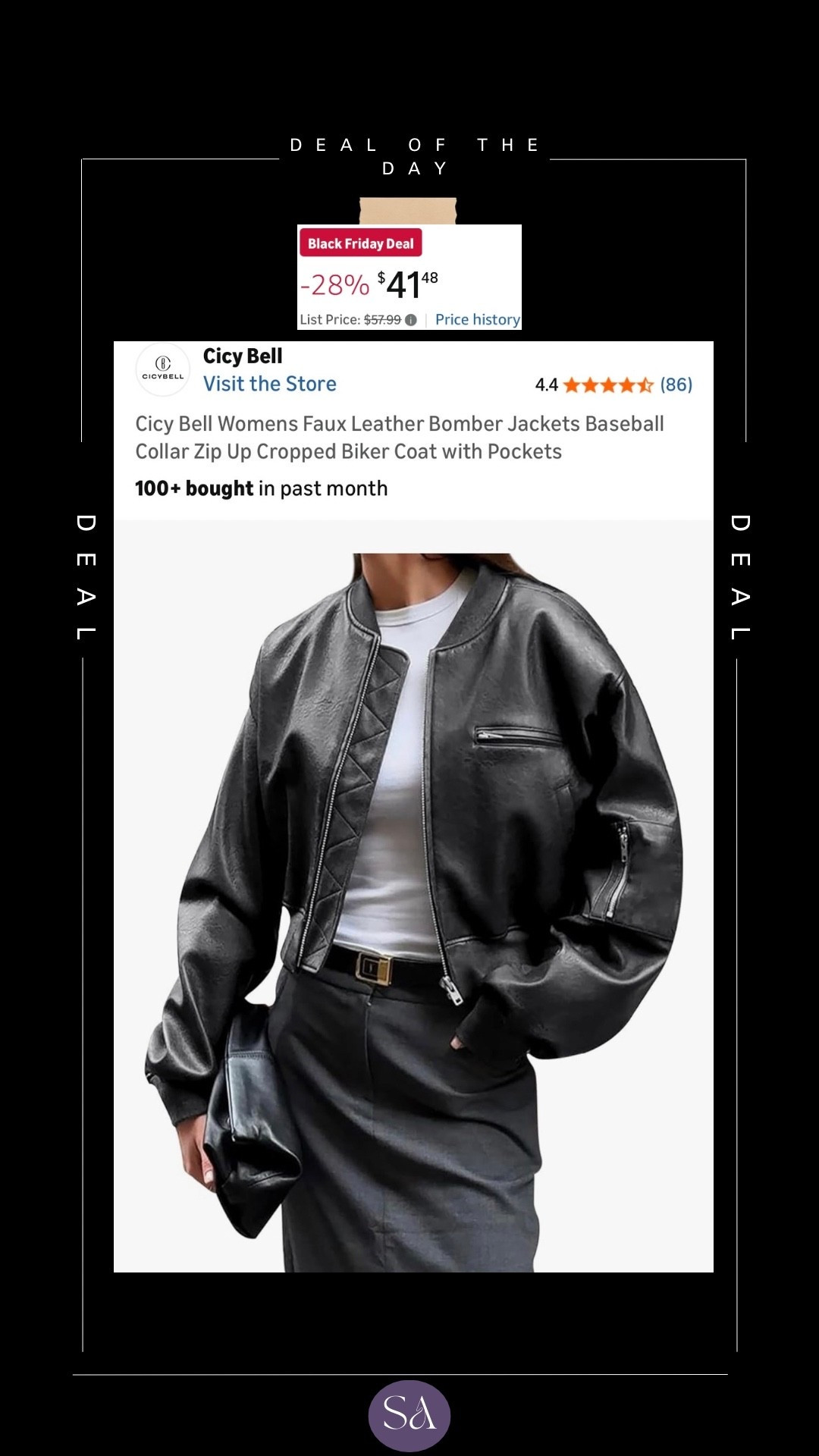 Womens Faux Leather Bomber Jacket Under $45!

#LTKSaleAlert #LTKFindsUnder100 #LTKFindsUnder50