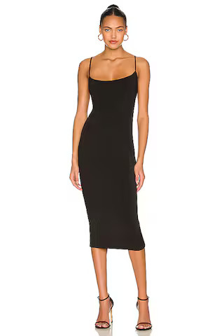 superdown Sabrina Midi Dress in Black from Revolve.com | Revolve Clothing (Global)