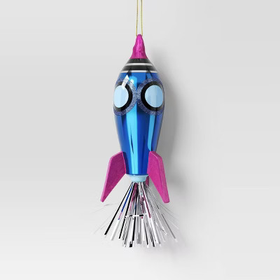 Christmas Glass Spaceship Ornament - Wondershop™ | Target
