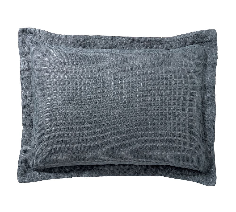 European Flax Linen Waffle Sham | Pottery Barn (US)
