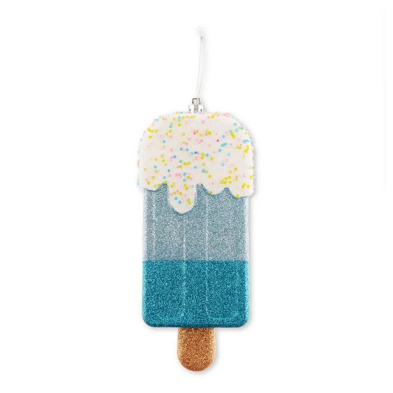 Jumbo Ice Pop Christmas Ornament, Blue & White, 8.3", by Holiday Time | Walmart (US)