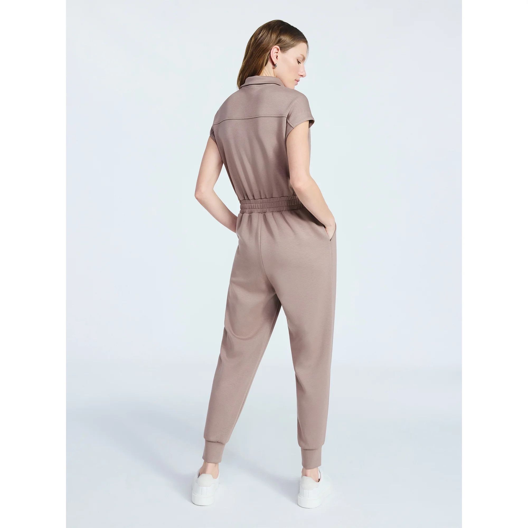 Scoop Women's and Women's Plus New Scubaknit Jumpsuit, Sizes XS-4X | Walmart (US)