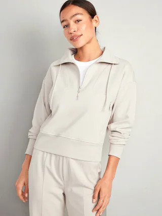 Dynamic Fleece 1/2-Zip Sweatshirt for Women | Old Navy (CA)