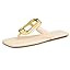 Coutgo Womens Flat Sandals Flip Flops Comfortable Slide Sandals Summer Beach Shoes with Metal Dec... | Amazon (US)