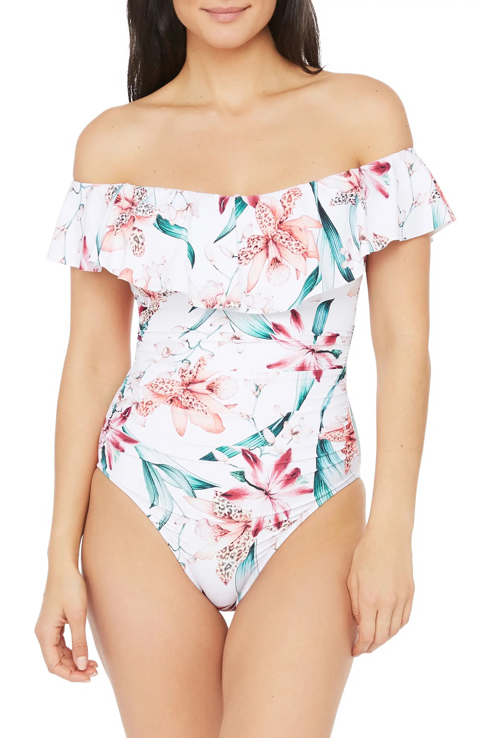 Flyaway Off the Shoulder One-Piece Swimsuit | Nordstrom