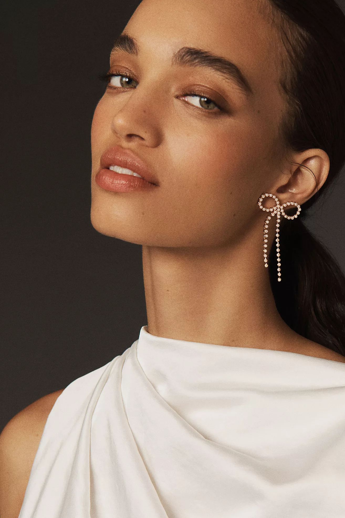 Pearl Bow Earrings | Anthropologie (US)