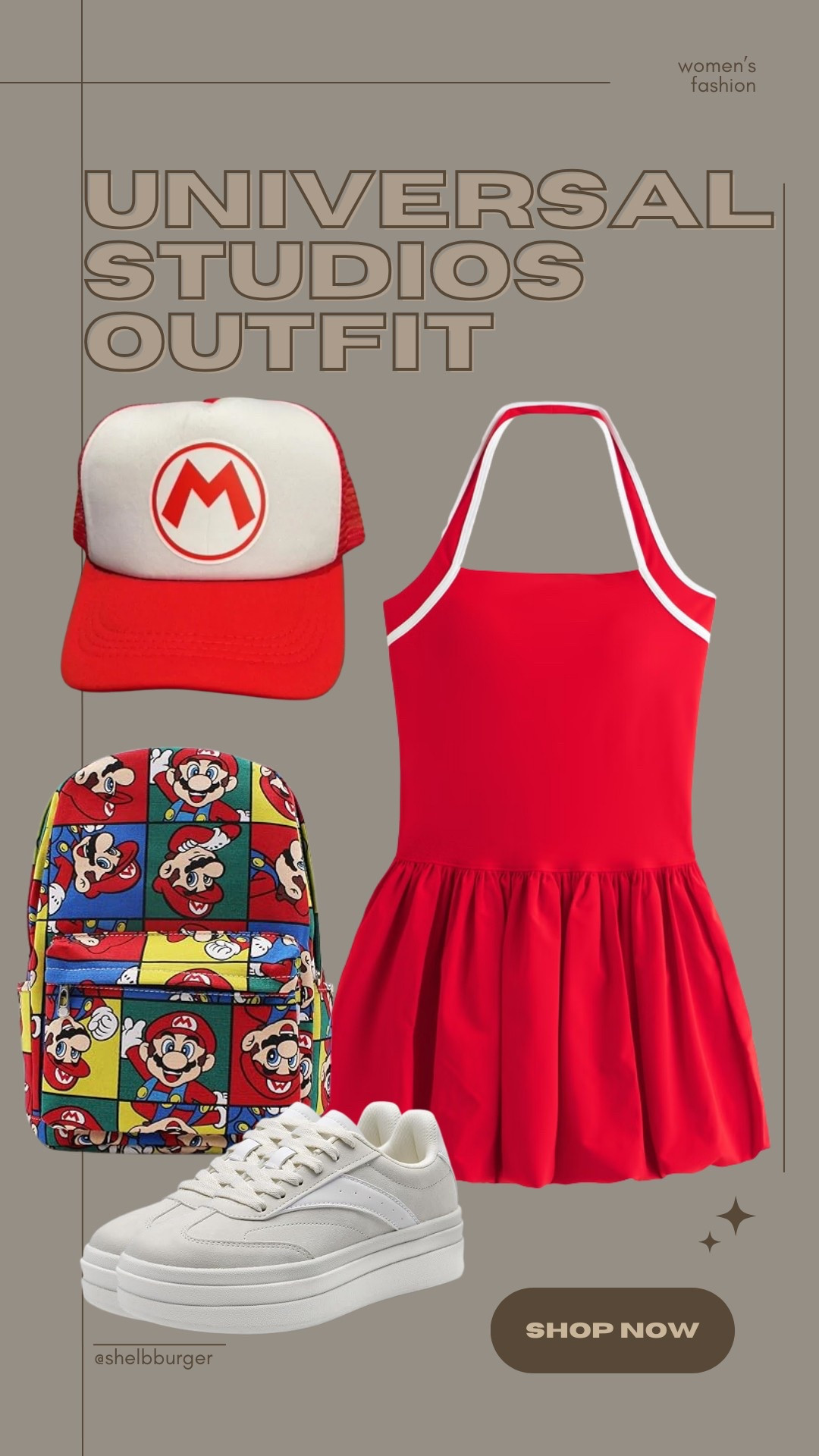 Women’s Universal Studios outfit 
Epic Universe
Mario Nintendo inspired outfit

#LTKTravel #LTKFamily #LTKSaleAlert