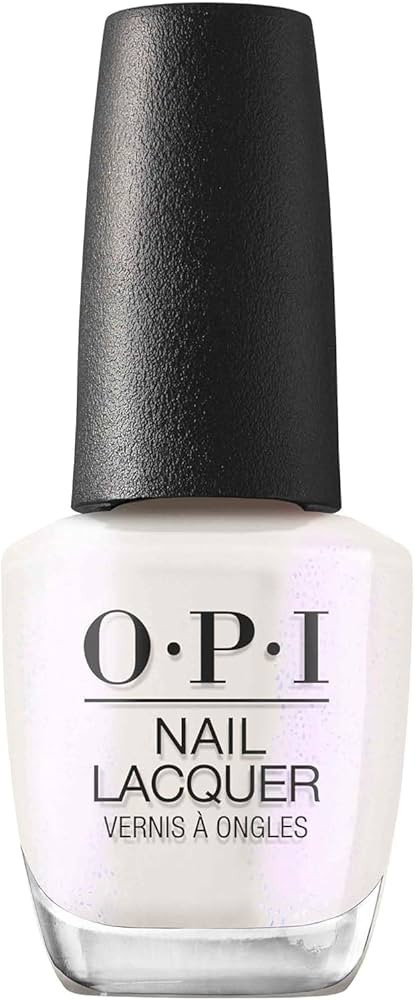 OPI Nail Lacquer, Opaque Shimmer Finish White Nail Polish, Up to 7 Days of Wear, Chip Resistant &... | Amazon (US)