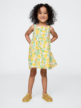 Baby & Toddler Linen-Cotton Lemon Dress | Gap (US)