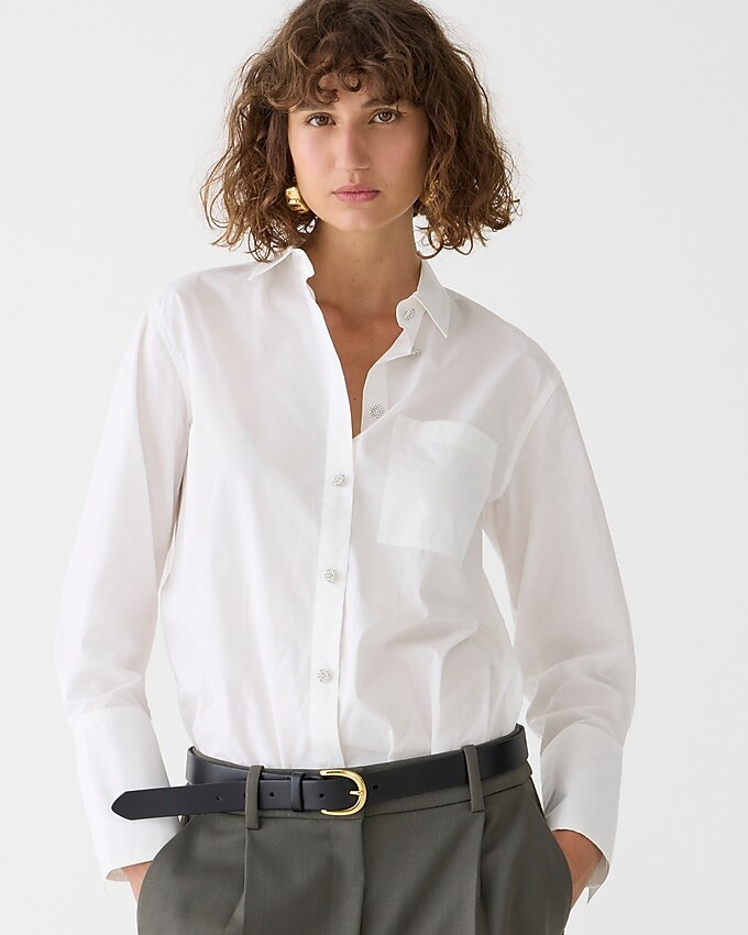 Garçon cotton poplin shirt with pearl buttons | J. Crew US