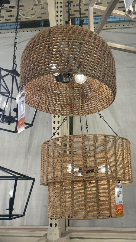 I was at Home Depot this morning and came across these new light fixtures they have - they’re both so pretty and actually really affordable considering how massive they are. They’d be so pretty in an entryway or over a dining table 😍 #lighting #homedepot 

#LTKHome