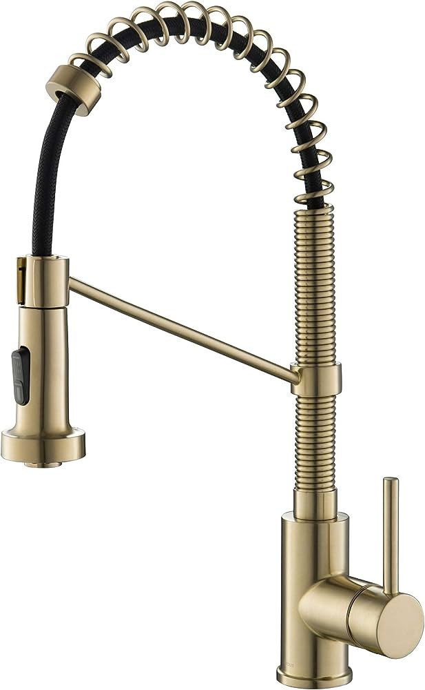 Kraus KPF-1610SFACB Bolden 18-Inch Single Handle Commercial Style Pull-Down Kitchen Faucet with D... | Amazon (US)