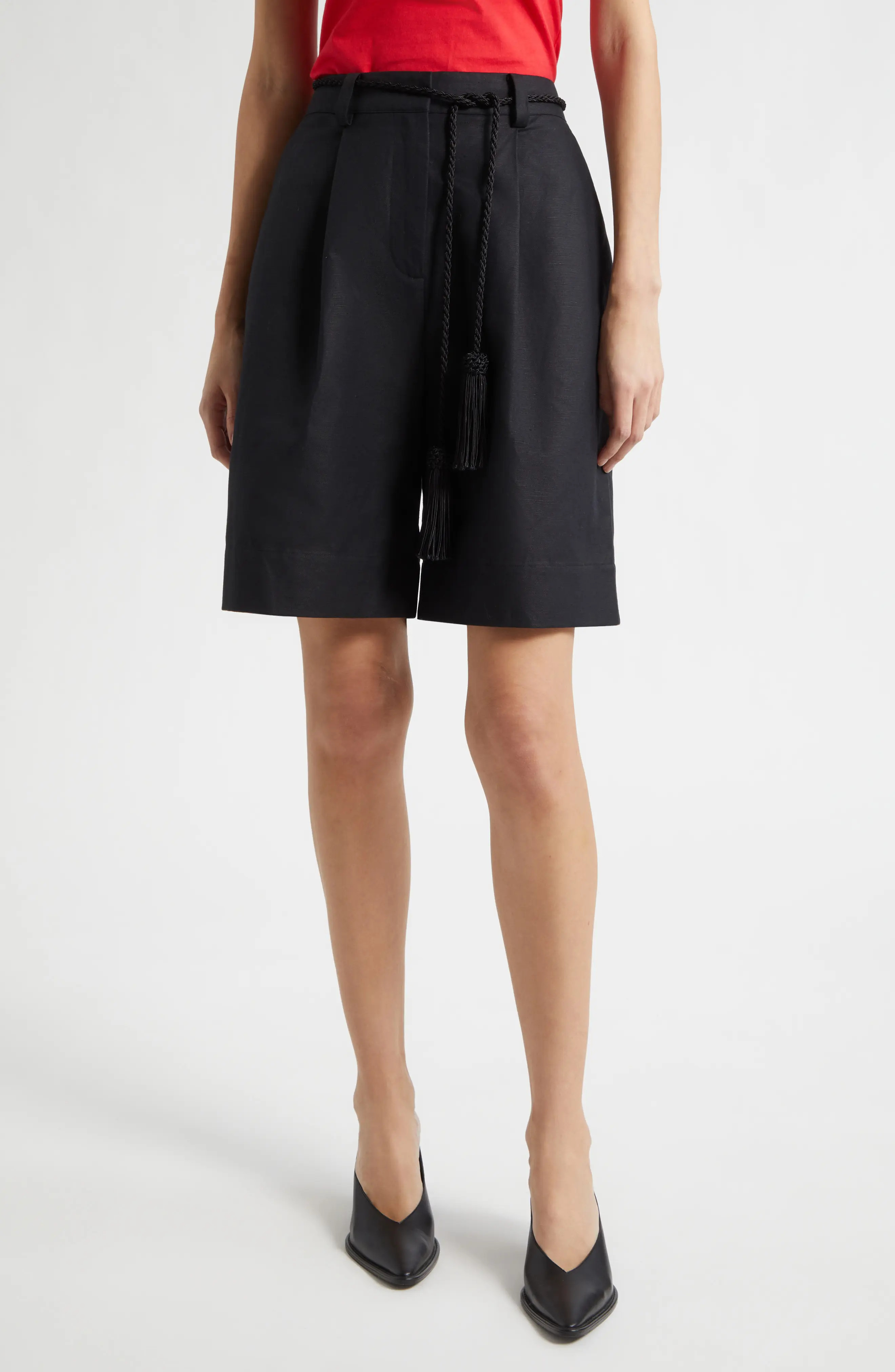 Yvette High Rise Linen Blend Shorts (Women) | Nordstrom | Nordstrom