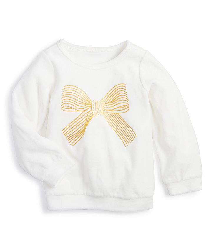 First Impressions Toddler Girls Graphic-Print Velour Shirt, Created for Macy's  & Reviews - Shirt... | Macys (US)