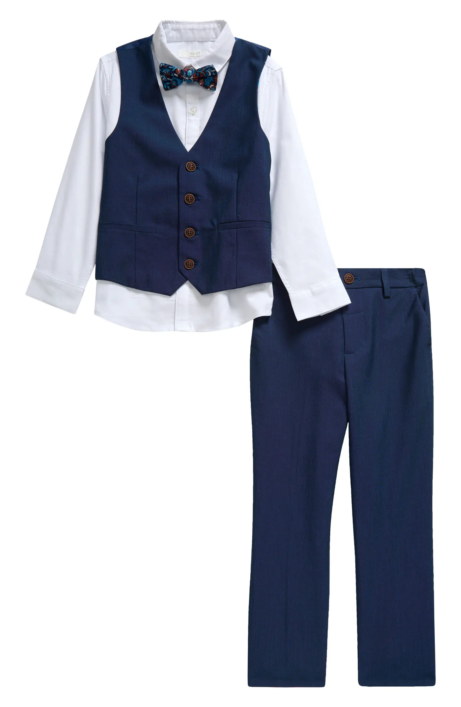 NEXT Kids' Button-Up Shirt, Vest, Bow Tie & Pants Set | Nordstrom | Nordstrom