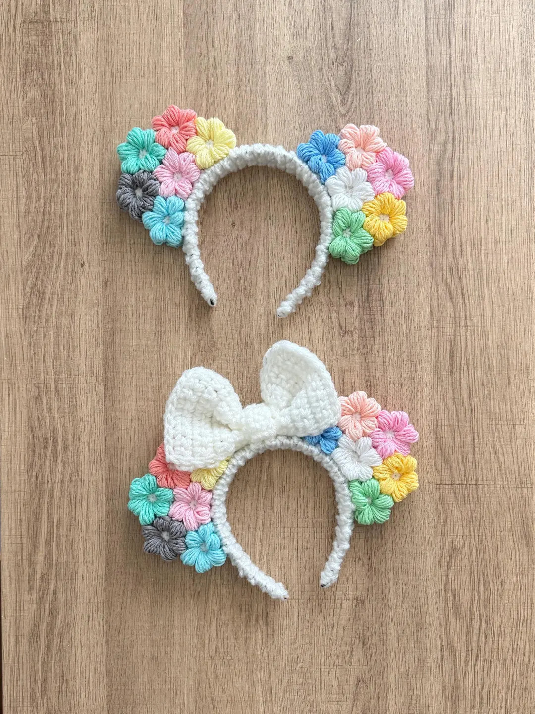 Minnie Mouse Ears / Floral Ears / Crochet Mickey Ears | Etsy (US)